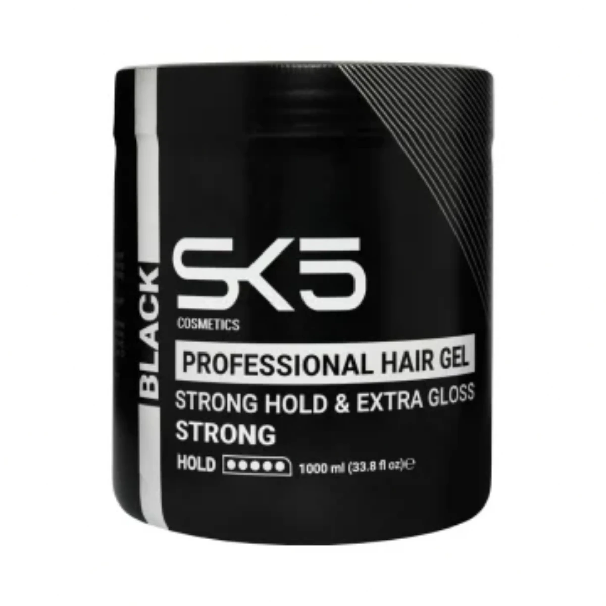 SK5 | جل تثبيت الشعر الأسود لتثبيت قوي ولمعان جذاب | 500 مل